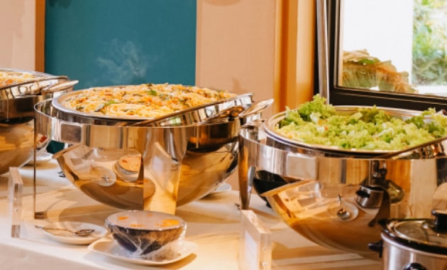 Buffet catering for corporate event